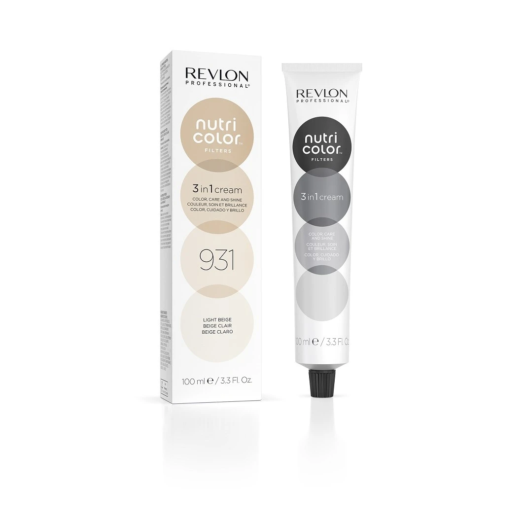 Revlon Professional Nutri ColorFilters 3 In 1 Cream Nr. 931 - Helles Beige 3 Revlon Professional Nutri ColorFilters 3 In 1 Cream Nr. 931 - Helles Beige