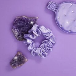 Crystalized Silk Scrunchie - Lilac 10 Crystalized Silk Scrunchie - Lilac -Goldwell store 8kfQNk1103804 3 dgl NL