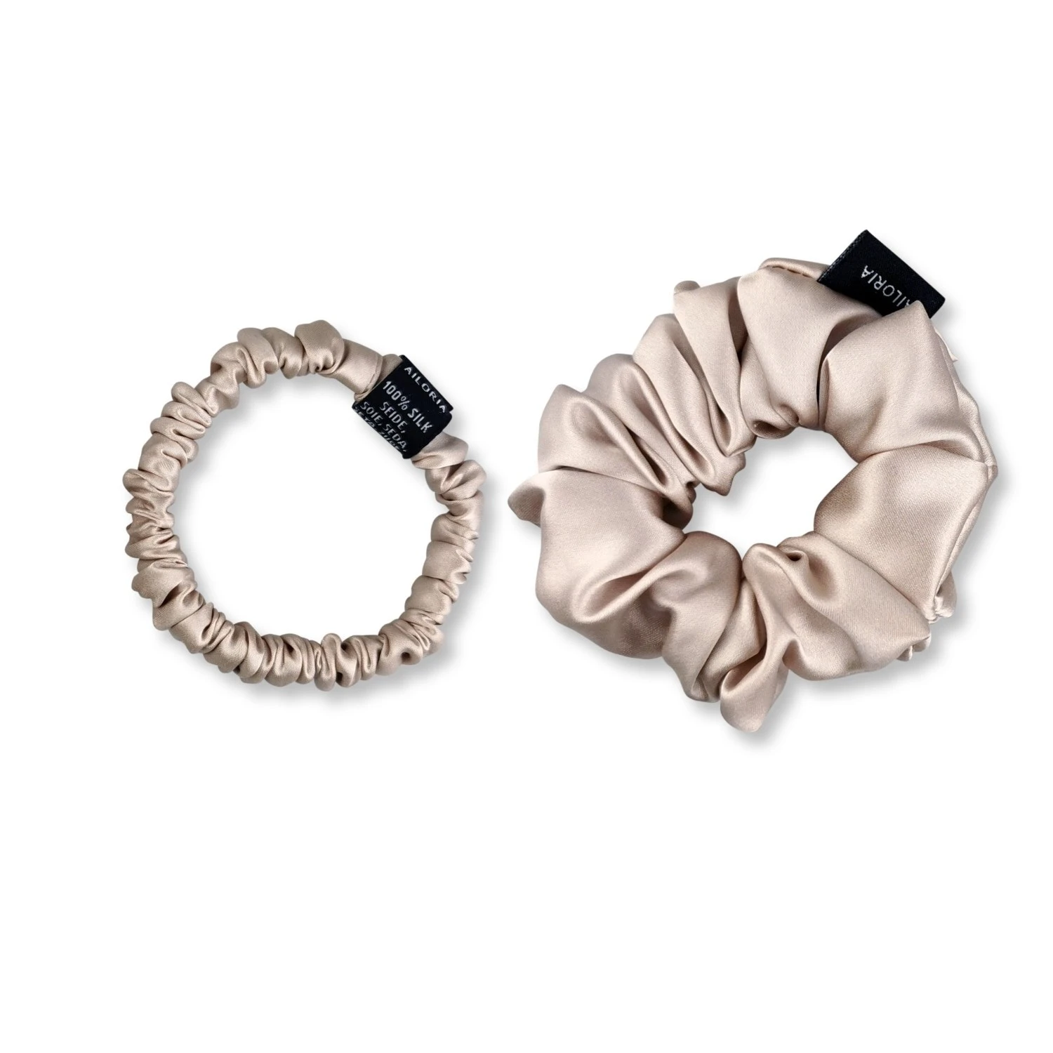 DOUX Set Scrunchies Beige 3 DOUX Set Scrunchies Beige